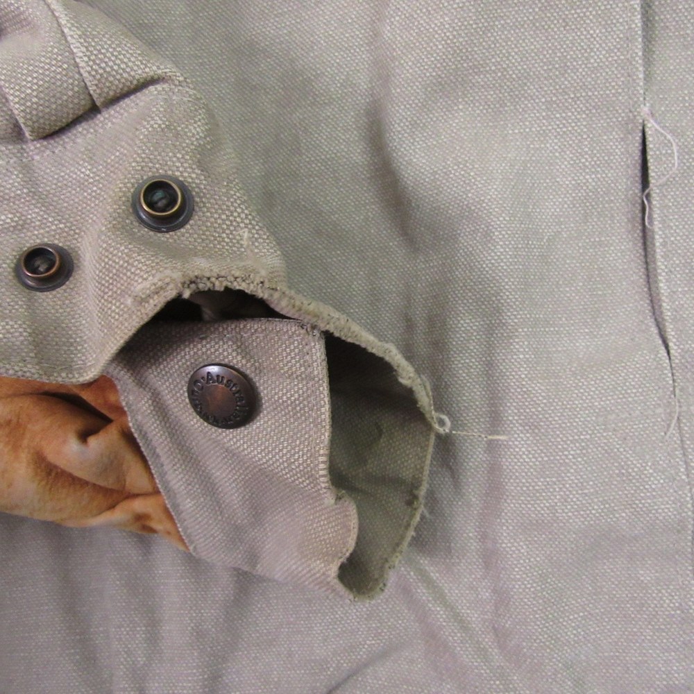 Vintage Australian Outback Collection Mens Chore Coat Barn Jacket M Beige - Picture 8 of 14